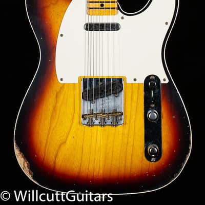 Fender Custom Shop LTD Tomatillo Telecaster Custom Relic Bleached 3-Tone Sunburst (146) image 3