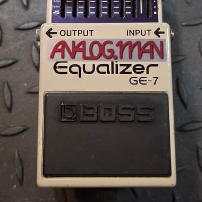 Analogman Boss GE-7 Graphic Equalizer Pro Mod EQ Japan MIJ Vintage Black Label Converted 9vDC PSA image 2