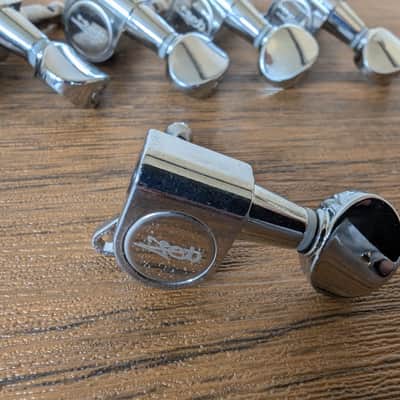 10mm 6 in Line Right Handed Electric Guitar Tuners Small Buttons image 2