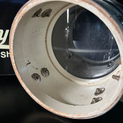Vintage 60's/70's Ludwig White Marine Pearl Bongos 6" & 8" (RM4-DC) image 9