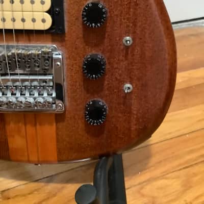 Cort Neck-Thru Early 80s Natural Wood Grain Electric Guitar image 11