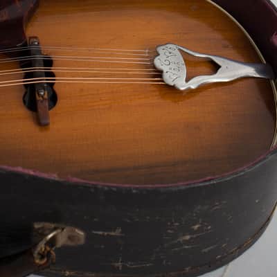 Vivi-Tone Hollow Body Electric Mandolin (1933), ser. #301, original black chipboard case. image 14