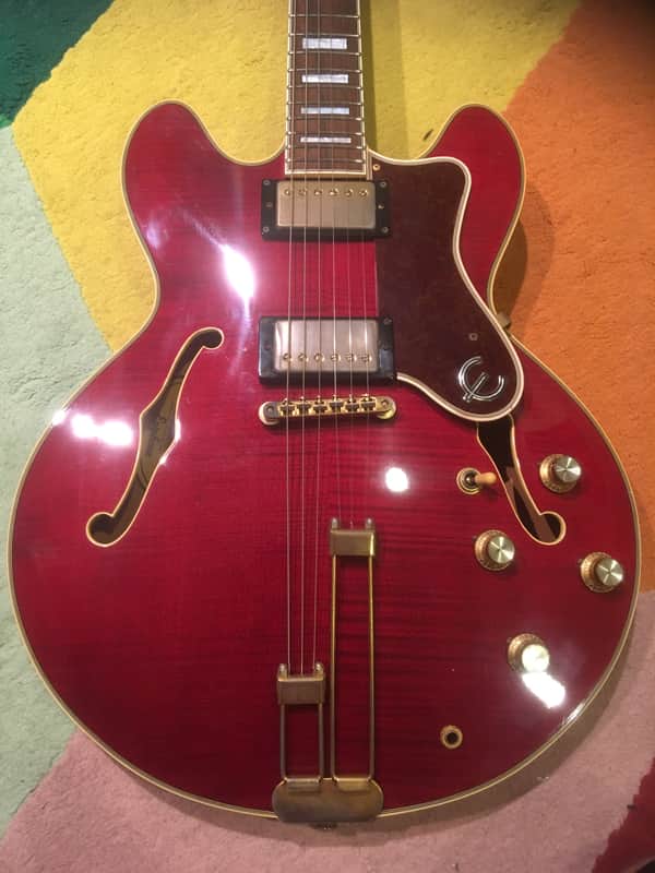 RARE! Epiphone Japan Sheraton 1993 Terada - MIJ E212T Cherry Red