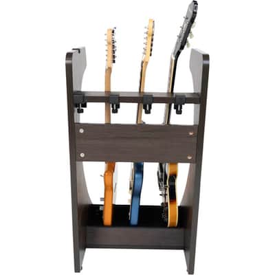 Gator Frameworks Elite Series 3 to 4-Space Guitar & Instrument Case Combo Rack Dark Walnut Brown Finish image 11