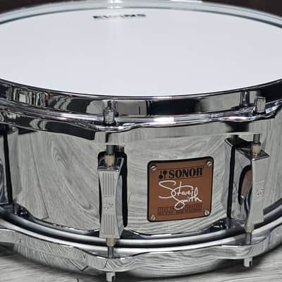 Sonor SSD 1455 STS 14"x 5.5" Steve Smith Signature 14x5.5" Cast Steel Snare With Hella Die Cast Hoops image 11