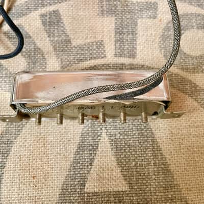 1980 Gibson Patent Stamp (Pat No) Mini Humbucker Pickup Chrome Vintage 1980's image 7
