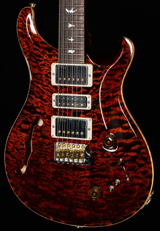 PRS Wood Library Willcutt Exclusive Special Semi-Hollow Quilt Maple 10-Top Orange Tiger 10 Top (063) image 1