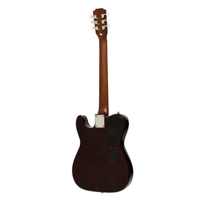 STAGG Natural Electric Solid Body Classical Cutaway Guitar Solid Spruce Top Mahogany Neck image 4