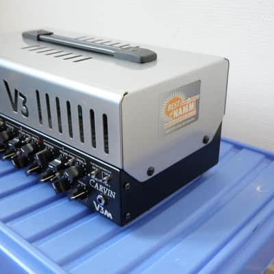 Carvin V3M 3-Channel 50-Watt Micro Tube Guitar Amp Head 2010s - Silver image 4
