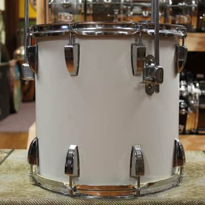 1970s Sonor Swinger Outfit in White 14x18 8x12 14x14 5x14 image 11