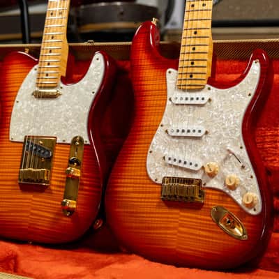 1993 Fender Custom Shop Stratocaster And Telecaster Matching Set #24 of 50 w/HSC image 3