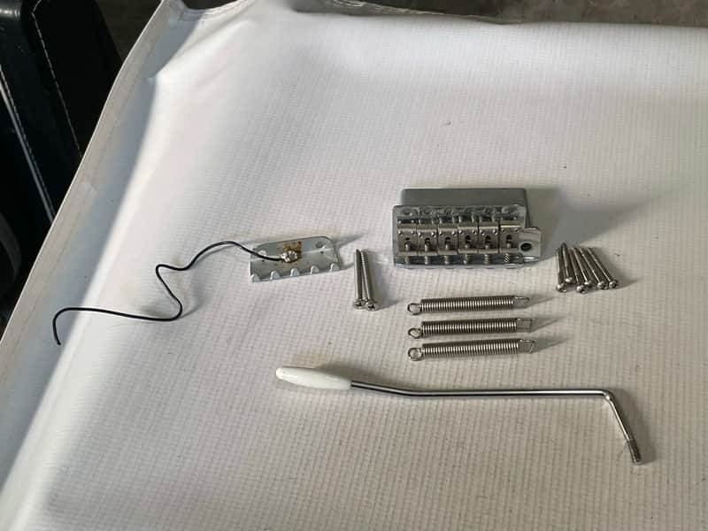 1990's Fender USA Eric Clapton Signature Stratocaster 6 Post Chrome Tremolo Bridge & Arm image 1