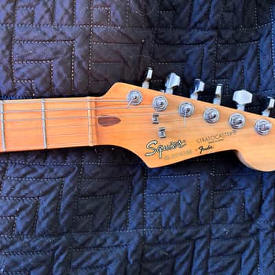 Squier MIJ ST-357 (1957 Style Reissue) Stratocaster with Maple Fretboard 1984 - 1988 - All Original - Black image 3
