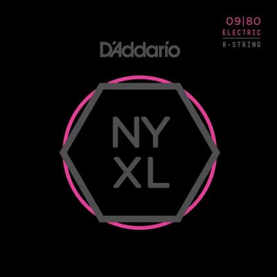 D'Addario NYXL0980 Nickel Wound 8-String Electric Guitar Strings Super Light 09-80