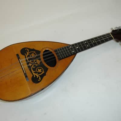 Vintage 1900's HA Weymann & Son Keystone State Melon Body Mandolin w/ Case image 1