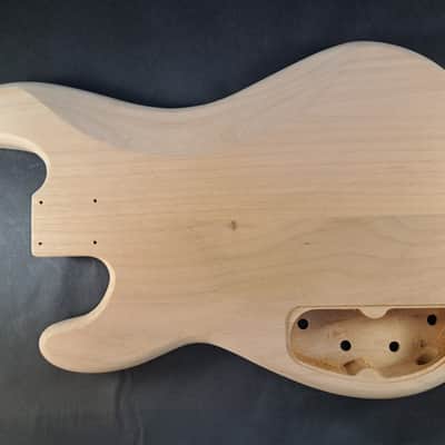Unfinished Alder P bass J/J guitar body - fits fender necks J2503 image 4