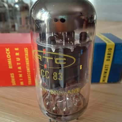 Perfect 1977 NOS NIB MULLARD Blackburn ecc83 12AX7 UK I63 EXTRA STRONG RTC label, I63 model, best preamp tube, Orange Hiwatt Marshall image 5