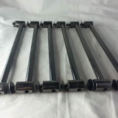 *Custom 6x Tube Lugs Black Nickel 8"Hole Spacing 13/14/15" Toms Drums Set/Kit* - Fair / 6.95/24.95 image 2