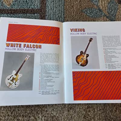 Vintage 1968 Gretsch Guitar, Bass, Amplifier Catalog! Rare, Original Case Candy, Paperwork! image 3