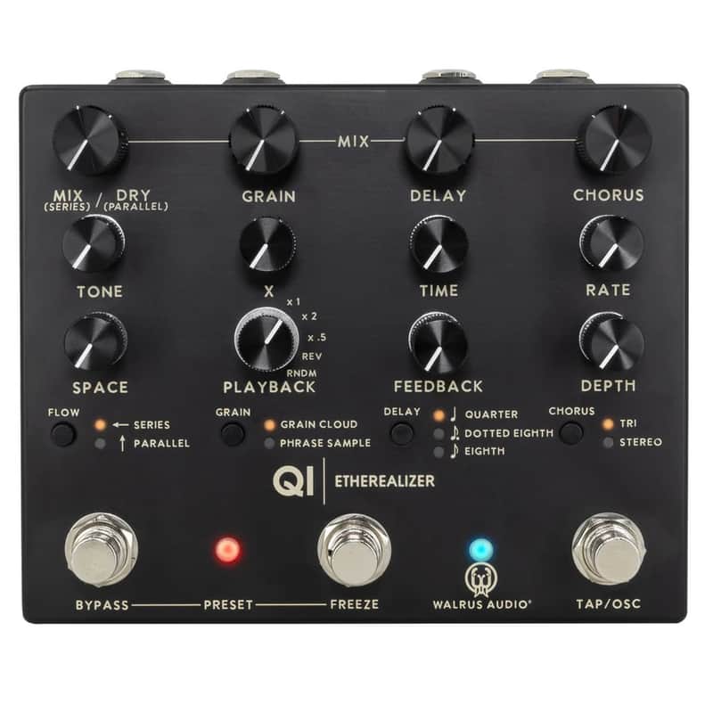 New Walrus Audio Qi Etherealizer Multi Effects Guitar Pedal Black image 1