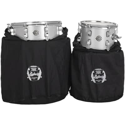 Ludwig LC2797 Breakbeats by Questlove 4-Piece Drum Shell Pack, Silver Sparkle image 6