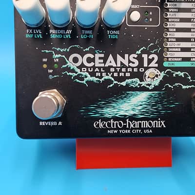 Electro-Harmonix EHX Oceans 12 Dual Stereo Reverb Guitar Effect Pedal Bass Plate image 5