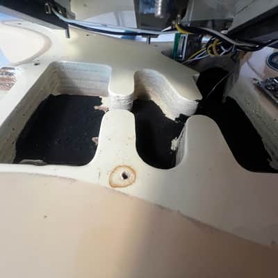 Fender Squire loaded body 1980’s - Olympic white image 16