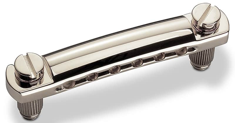 Schaller Germany Stop Tailpiece for STM/GTM Guitar Bridges - NICKEL, 12050100 image 1