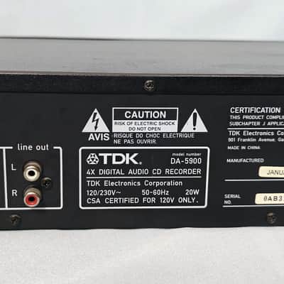 TDK DA-5900 Digital Audio 4x Dubbing CD Recorder/Player No Remote image 14