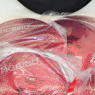 Mosico Mute Low Volume Cymbal Pack, Red w/ Bag image 2