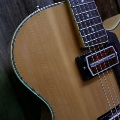Cort BECK-6 Joe Beck Signature w/ Charlie Christian style Pickups early 2000's - Natural w/ Hard Case image 10