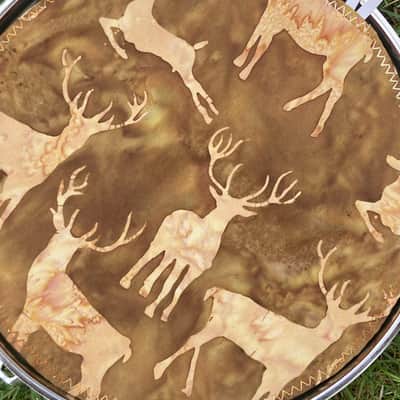 10" reversible Drum Bunny cotton drum cover - partial mute - dampener - compare to Big Fat Snare Drum Quesadilla, Drum Tortilla image 2