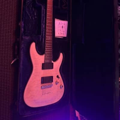 2025 Schecter C-1 Platinum Trans White Satin (with hard case) image 9