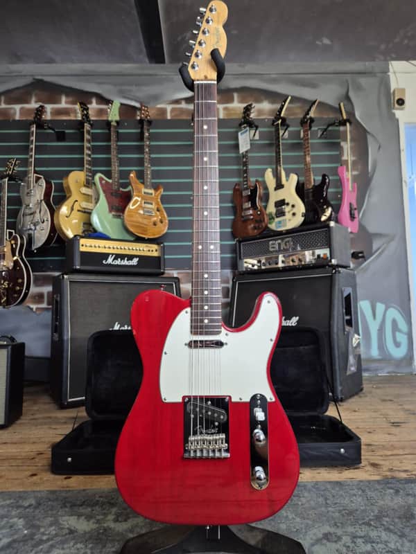 ギター Fender USA AMERICAN STANDARD TELECASTER Fender American Standard Telecaster Crimson Red Transparent | Reverb