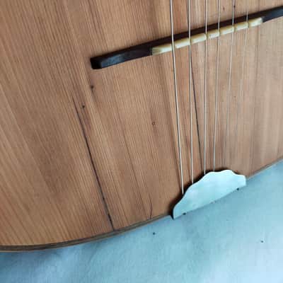 Old italian vintage Ancient guitar F. Masetti Acoustic 1930 Natural image 7