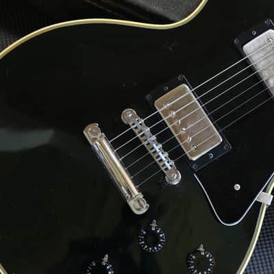 1974 Gibson Les Paul Custom Electric Guitar Black Ebony w/ Nickel Hardware + OHSC image 4