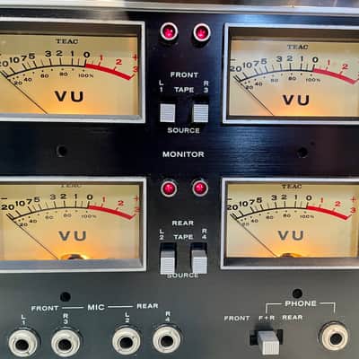 TEAC A-2340 1/4" 4-Track Reel to Reel Tape Recorder 1970s - Silver image 8