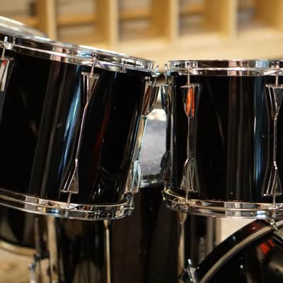 Tama ArtStar II Drum Set Black Lacquer - 1990s - 10-11-12-13-14-16-18-22-24 image 9