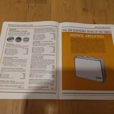 Vintage 1965 Gretsch Guitars & Amplifiers Catalog! Chet Atkins, White Falcon! Rare, Original Case Candy! image 10