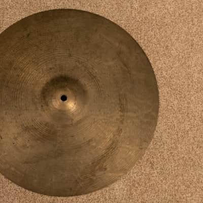1970s Zildjian A 16" Hollow Logo Crash Cymbal 1077g image 1