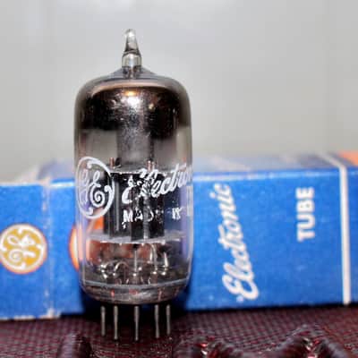 GE 6BK7A 6BQ7 6BZ7 TIGHT BALANCE BLACK PLATE D GETR NOS+ NIB MINTY VINTAGE 1953 image 1