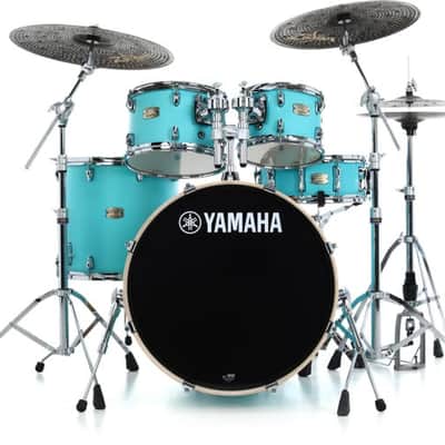 Yamaha SBP2F50 Stage Custom Birch 5-piece Shell Pack - Matte Surf Green image 2