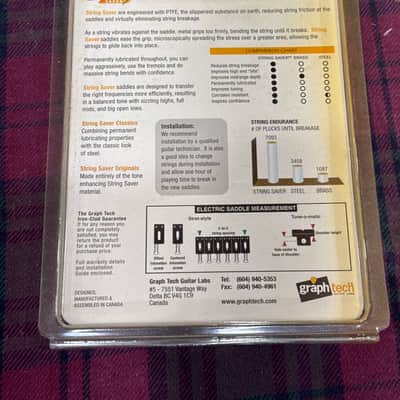 Graph Tech String Saver Strat & Tele Saddles - Matte image 2