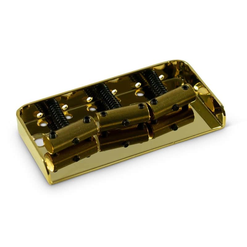 WD Half Size Intonated Bridge For Fender Telecaster - Gold image 1