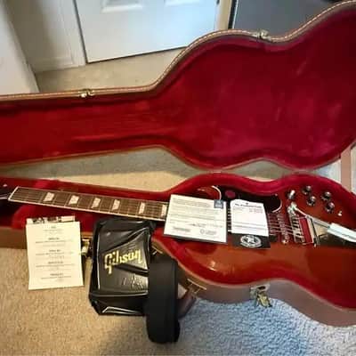 Immagine Gibson SG Standard '61 with Maestro Vibrola Mahogany - 1