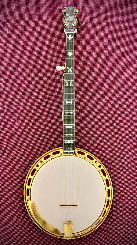 Viermont Luthiers Custom Artisan 5-String Banjo 1989 – One-Off Handcrafted Flame Maple Banjo – Serial B0320 image 1