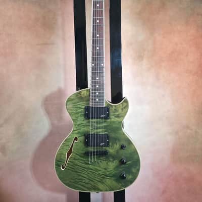 Grote Semi Hollow Body GT 460 Flamed Green image 2