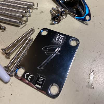 Fender Classic Strat Stratocaster Hardware Trem 2 7/32 Bridge Neck F Plate Vintera image 3