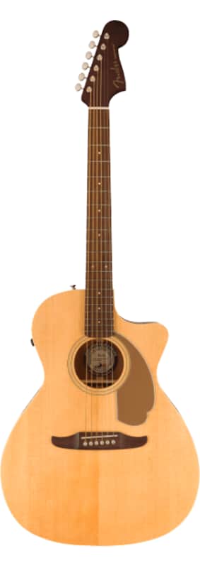 Mint Fender Newporter Player Auditorium Size Acoustic Electric Guitar, Natural image 1