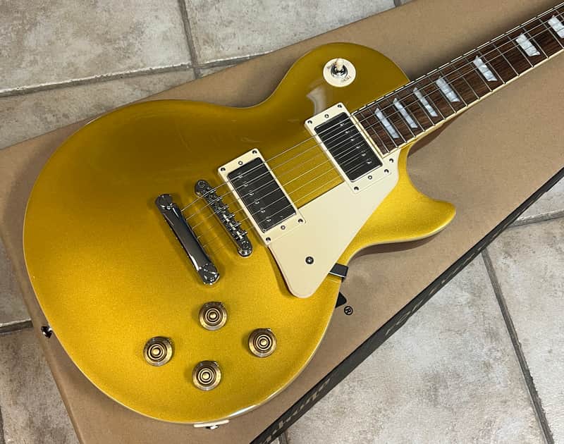 Epiphone Les Paul Standard 50s Electric Guitar Gold Top image 1